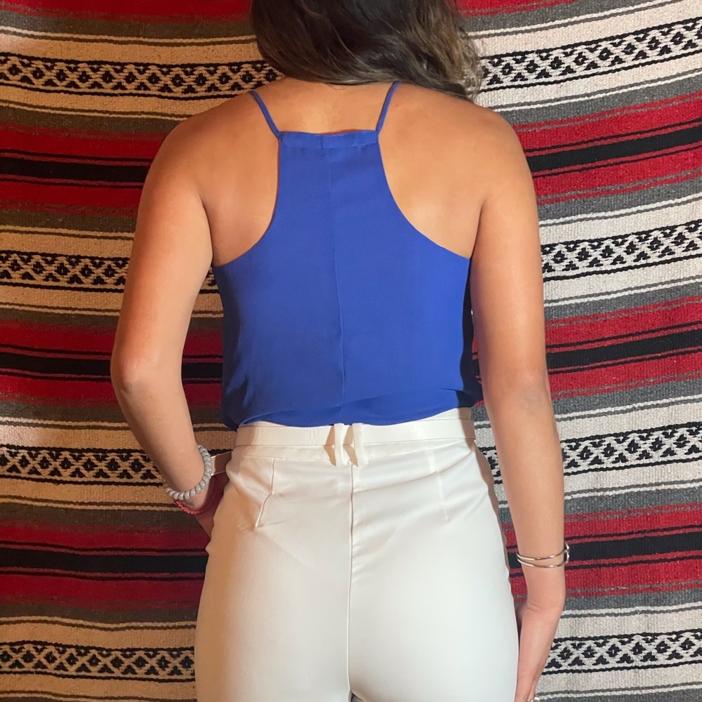 Blue Dress Blouse